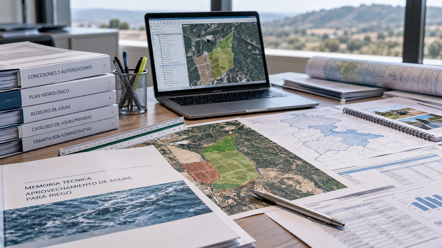 Documentación y cartografía técnica para concesiones de agua